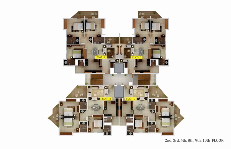 Typical Floor Plan Trinity Periyar Winds